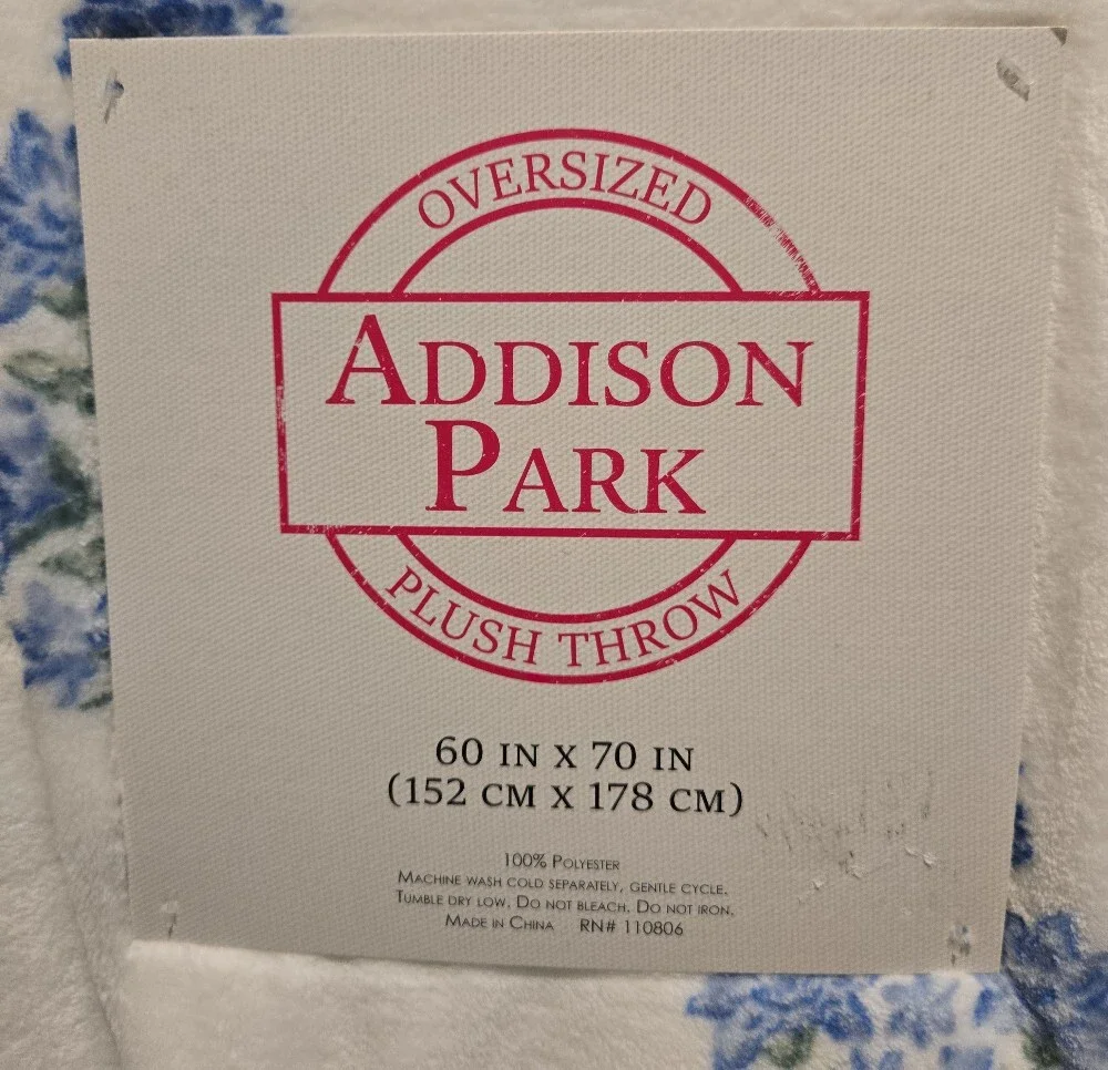 Addison Park Oversized Plush Throw Blanket 60